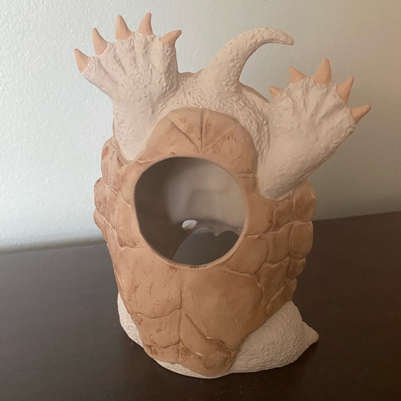 Unique Pottery Snapping Turtle Candle Luminary - Picture 2 of 6